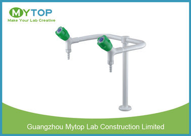 Laboratory Fittings Double Way Brass Water Faucet with Glossy Epoxy Coating